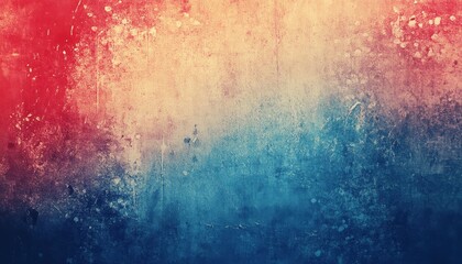 Aufkleber - Abstract Textured Background with Red, Beige, and Blue Hues