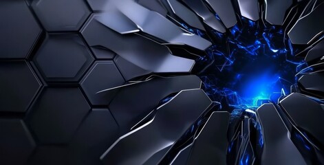 Poster - Exploring the fusion of technology and art in a stunning cybernetic design