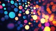 © chesleatsz - Abstract Colorful Bokeh Background with Bright Circular Lights