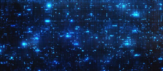 Poster - Abstract Digital Background with Glowing Blue Lines