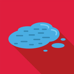 Fototapete - cloud computing data storage is depicted by a blue cloud with lines representing online server and d
