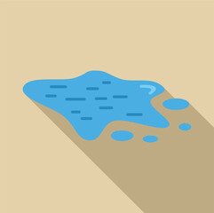 Poster - water puddle creating small drops around it, forming a bigger shape