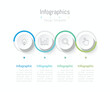 © Thanaporn - Infographic 4 options design elements for your business data. Vector Illustration.