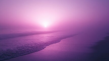 Poster - A sleek, minimalist purple poster template with generous blank space, perfect for promotions or creative endeavors against a white backdrop.