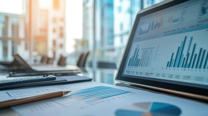 Poster - Financial Data Analysis on Tablet