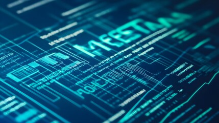 Abstract Digital Data Display