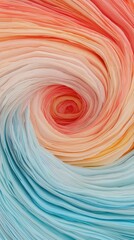 Wall Mural - Abstract Swirling Pattern with Orange  Pink  and Blue Hues   Artistic Background Texture