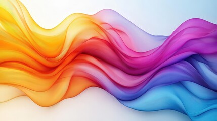 Poster - abstract colorful wave background