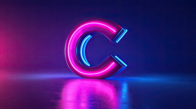 3D-rendered letter 
