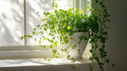 window vine under sun light