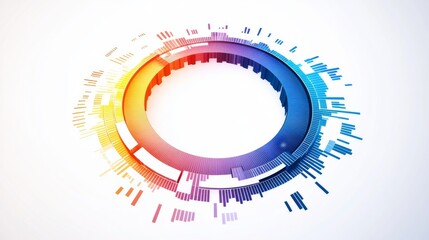 Poster - Colorful Circular Infographic Data Chart Design