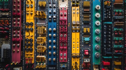 Poster - Abstract Electronic Circuitry