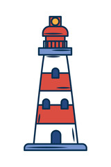 Canvas Print - lighthouse nautical icon