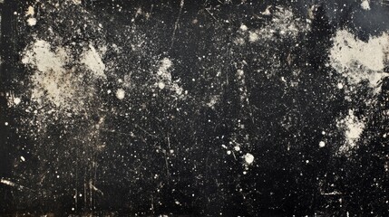 Wall Mural - abstract grunge background with scratches and dust on a black and white.