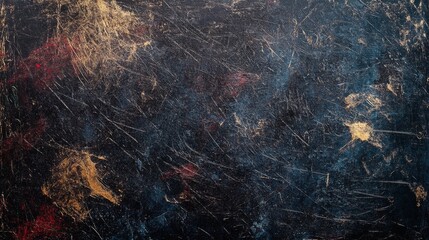 Wall Mural - abstract grunge background with scratches and dust on a black and white.