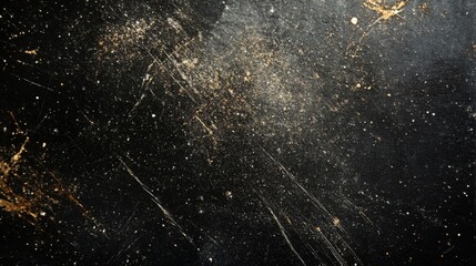 Wall Mural - abstract grunge background with scratches and dust on a black and white.