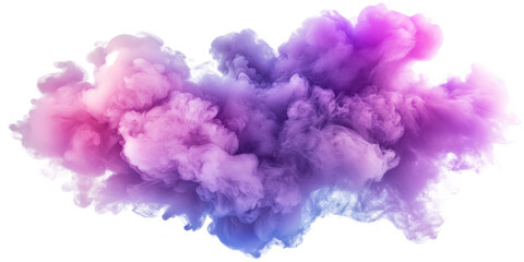 Aufkleber - Vibrant purple and pink smoke cloud, abstract art. Creative expression and color concept