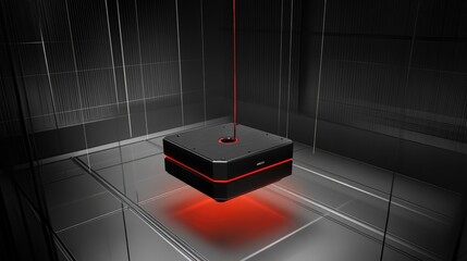 Poster - High-Tech Device in Dark Futuristic Environment