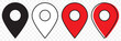 © BUMBLEBEE - Set of map pin location icons. Modern map markers. Map pin place marker. Location icon. Map marker pointer icon set. EPS 10.