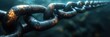 © Suradet Rakha - Interlinked Strength, a close-up view of robust chain links, symbolizing unity and resilience, showcasing intricate details and powerful connections