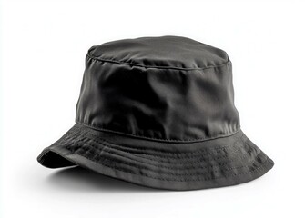 Black bucket hat unisex accessory