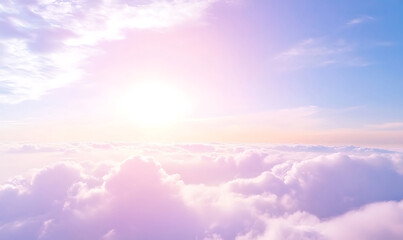 Wall Mural - clouds over the sky-generative ai