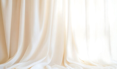 Wall Mural - curtains in the window-generative ai