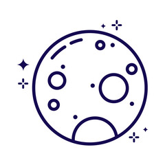 Wall Mural - planet minimalist space exploration