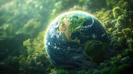 Wall Mural - protecting our planet, a heartfelt call to action. generative ai