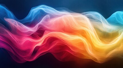 Poster - abstract colorful wave background