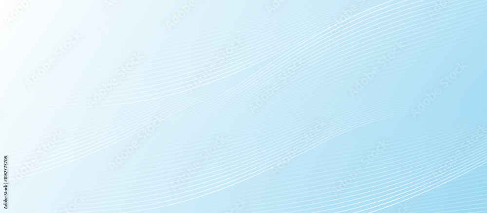 Minimalistic Abstract Light Blue Wavy Background with Line Patterns ...
