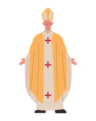 Sticker - catholic church bishop religious priest