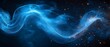 © Budi - A mesmerizing abstract representation of glowing blue wisps and stars against a dark background.