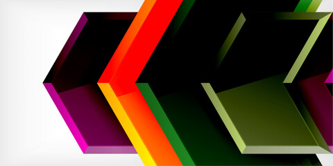 Poster - Technology dynamic arrow geometric background. Vector Illustration For Wallpaper, Banner, Background, Card, Book Illustration, landing page