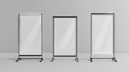 Wall Mural - innovative banner mockups for effective marketing