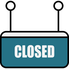 Closed Sign Icon