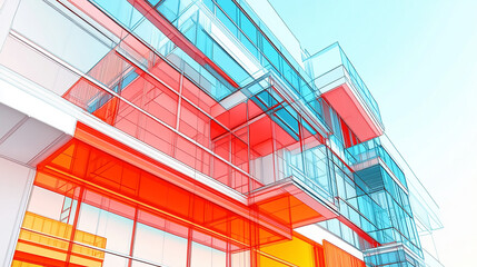 Blueprint to Reality: Architectural Evolution in Design and Construction Digital Building Information Modeling (BIM), digital Building Information Modeling (BIM) technology with an image depicting  
