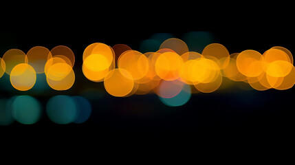 Wall Mural - bokeh abstract background of blurred warm lights