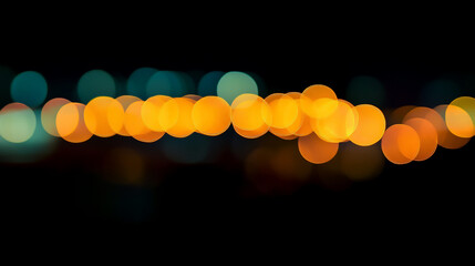 Wall Mural - bokeh abstract background of blurred warm lights
