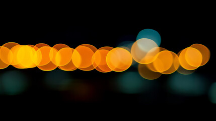 Wall Mural - bokeh abstract background of blurred warm lights