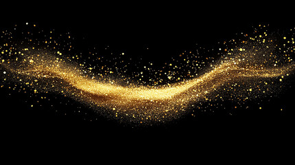 Wall Mural - shimmering, glittering background in shades of black and gold, perfect for elegant designs, celebrat