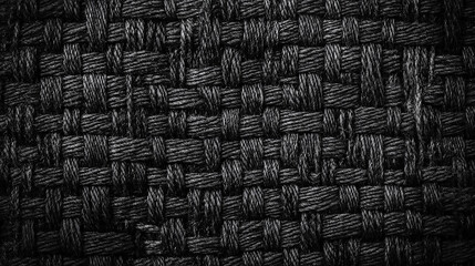 Wall Mural - abstract background with texture of a gray fabric a close-up of a black fabric with a woven texture.