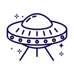 Wall Mural - ufo minimalist space exploration