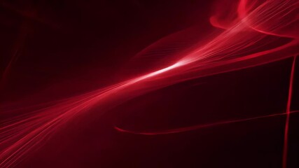 Wall Mural - Abstract red flowing lines create a dynamic and vibrant backdrop.