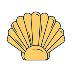 Poster - seashell nautical icon