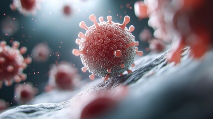 Poster - Close-up View of Parasitic Infection Cells