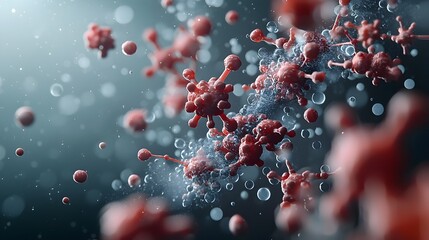 Poster - Mesmerizing Molecular Formations An Intricate Cinematic Visualization of Dynamic Atomic Structures Showcasing the Seamless Interconnectivity and Ever Changing Chemical Compositions in a Futuristic