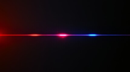 A vibrant abstract image featuring red, pink, and blue light streaks against a dark background.