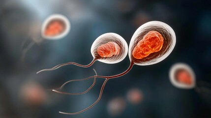 Poster - Interaction of Parasites Under Microscope View