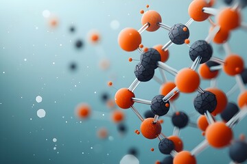 Poster - A visually captivating deeply abstract molecular formation with intricate mesmerizing geometric shapes and patterns that seem to pulse with an otherworldly luminescence